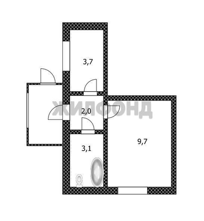 
  Продается дом, 18.5 м², поселок Казачий
. Фото 7.