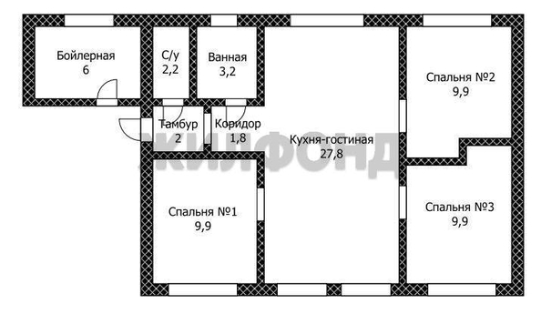 
  Продается дом, 71.8 м², Барнаул
. Фото 14.
