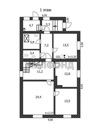 
  Продается дом, 137.8 м², село Бобровка
. Фото 38.