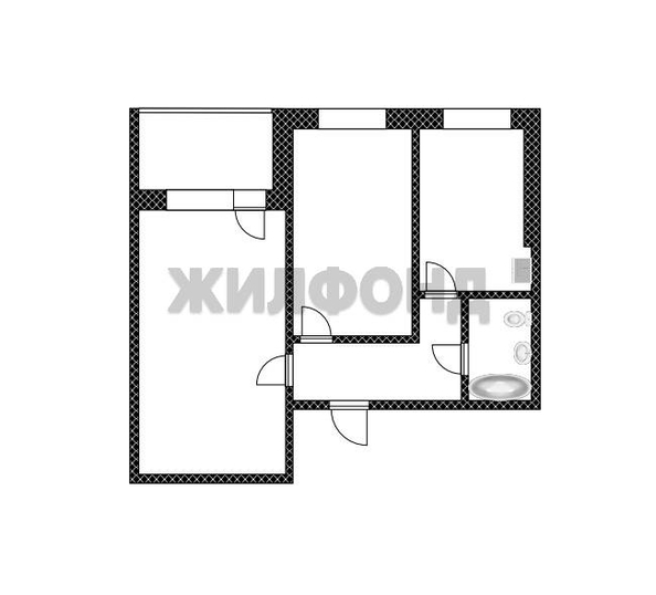 
  Продается 2-комн. квартира, 43 м², Попова ул, д. 88
. Фото 16.