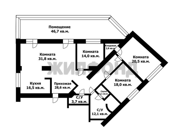 
  Продается 4-комн. квартира, 151 м², Профинтерна ул, д. 38а
. Фото 28.