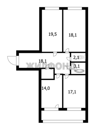 
  Продается 3-комн. квартира 94.3 м². Фото 21.