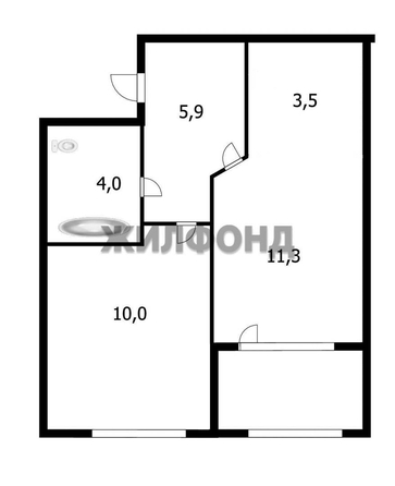 
  Продается 2-комн. квартира 36.2 м². Фото 2.
