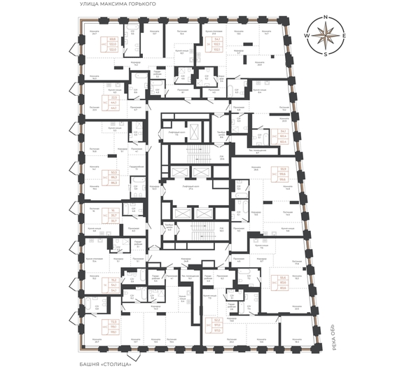 
  Продается 3-комн. квартира 86 м², в ЖК Барнаул. Фото 1.