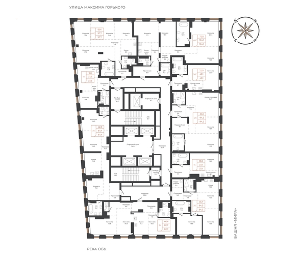 
  Продается студия 41.6 м², в ЖК Барнаул. Фото 1.