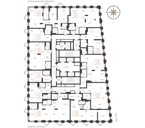 
  Продается 3-комн. квартира 102 м², в ЖК Барнаул. Фото 1.