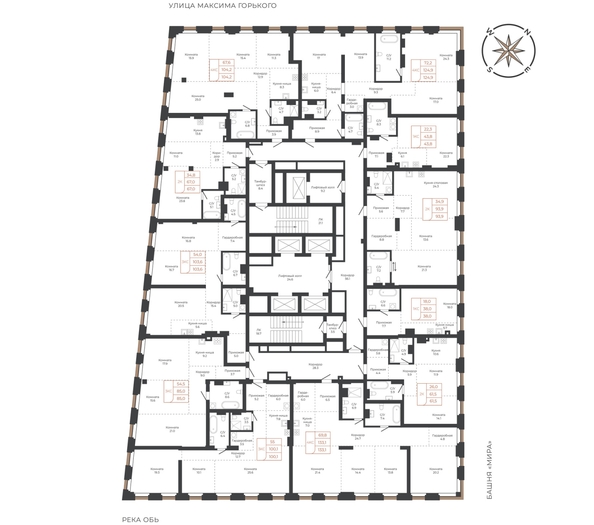 
  Продается 4-комн. квартира 133.4 м², в ЖК Барнаул. Фото 1.