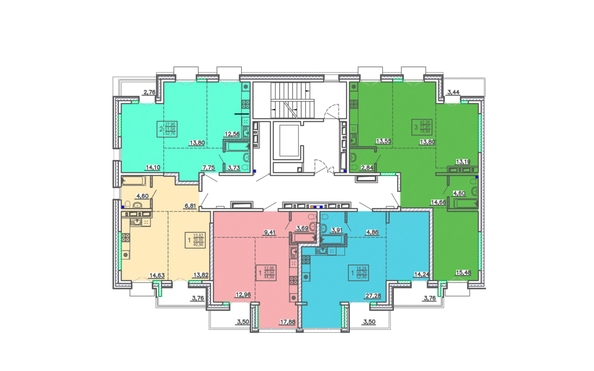 
  Продается 1-комн. квартира 43.9 м², в ЖК Ёлки, дом 2. Фото 1.