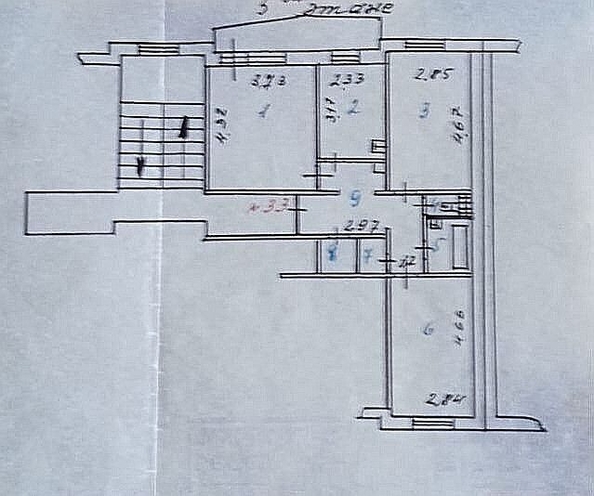 
   Продам 3-комнатную, 65.7 м², Ключевская ул, 40

. Фото 1.