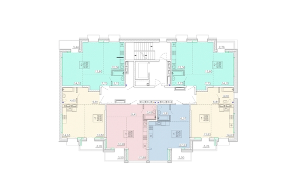 
  Продается 2-комн. квартира, 52.76 м², ЖК Ёлки, дом 3
. Фото 1.