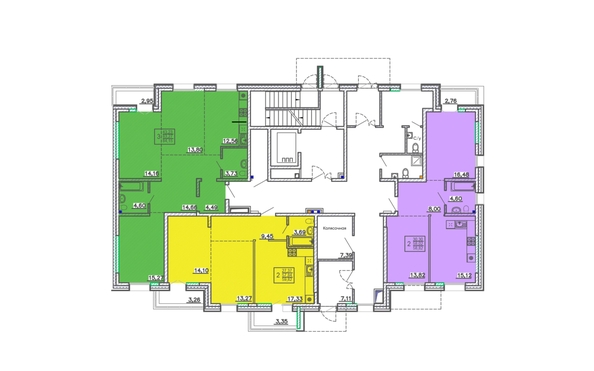 
  Продается 2-комн. квартира, 58.82 м², ЖК Ёлки, дом 2
. Фото 1.