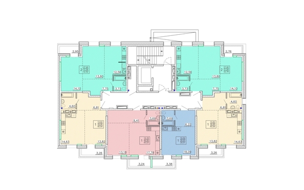 
  Продается 2-комн. квартира 52.76 м², в ЖК Ёлки, дом 3. Фото 1.