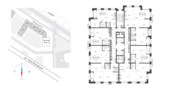 
   Продам 1-комнатную, 41.41 м², СОЮЗ PRIORITY, дом 5

. Фото 1.