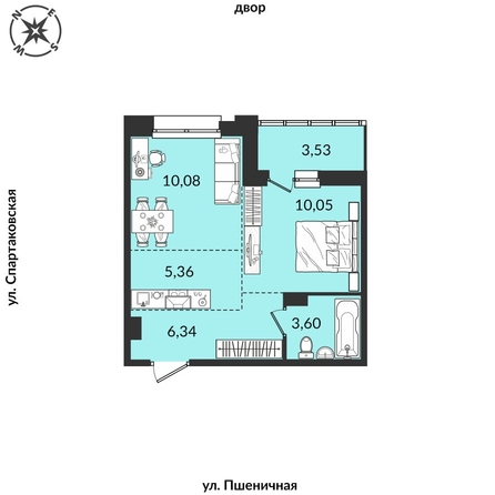 
   Продам 2-комнатную, 38.96 м², Источник, дом 4

. Фото 1.