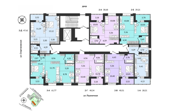 
   Продам 2-комнатную, 47.61 м², Источник, дом 4

. Фото 3.