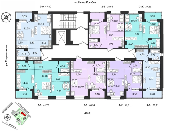 
   Продам 3-комнатную, 61.76 м², Источник, дом 2

. Фото 3.