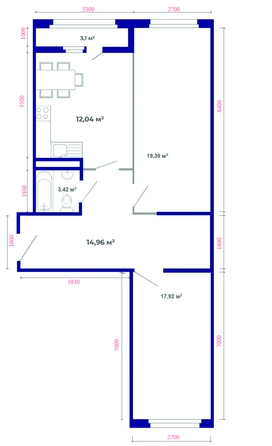 
  Продается 2-комн. квартира, 70.83 м², ЖК Юго-Западный, дом 17
. Фото 6.