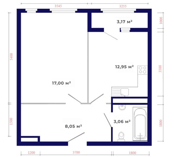 
   Продам 1-комнатную, 44.23 м², Юго-Западный, дом 17

. Фото 11.