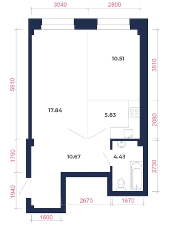 
   Продам 2-комнатную, 49.28 м², Академика Герасимова, 11

. Фото 12.