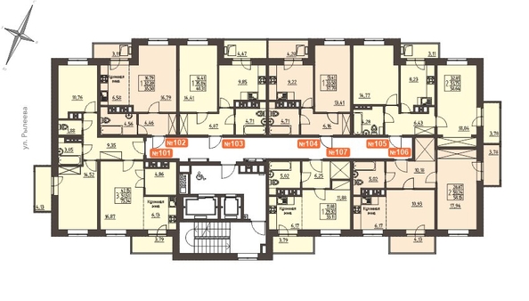 
   Продам 1-комнатную, 40.5 м², Очаг, блок-секция 7

. Фото 2.