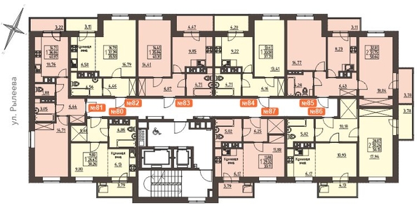 
   Продам 1-комнатную, 40.7 м², Очаг, блок-секция 8

. Фото 2.