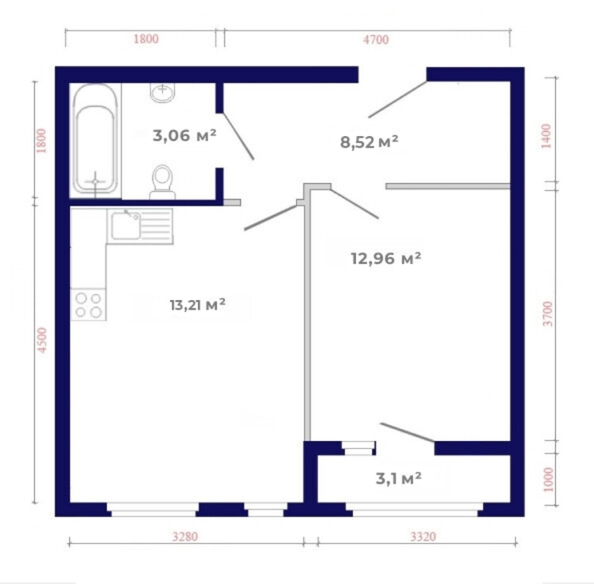 
  Продается 1-комн. квартира, 40.85 м², ЖК Юго-Западный, дом 17
. Фото 4.