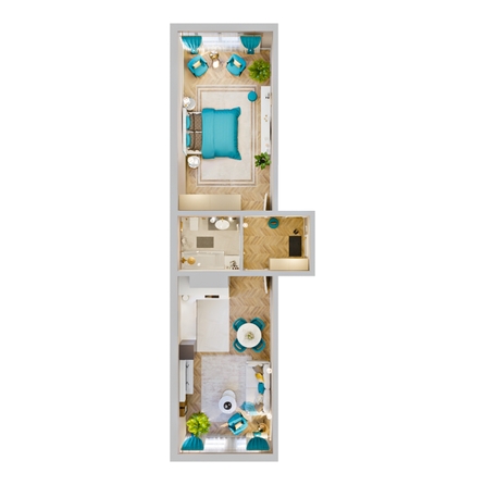 
  Продается 2-комн. квартира, 52.16 м², ЖК RIVERANG (РиверАнг)
. Фото 2.