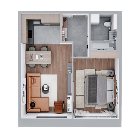 
  Продается 2-комн. квартира, 46.1 м², ЖК Квартал Стрижи, 3 очередь, дом 2
. Фото 1.