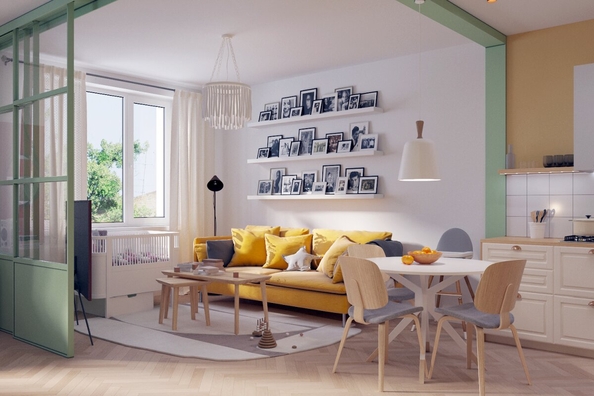 
  Продается 2-комн. квартира, 43.6 м², ЖК Квартал Стрижи, 3 очередь, дом 2
. Фото 5.