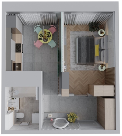 
  Продается 1-комн. квартира, 37.8 м², ЖК Квартал Стрижи, 3 очередь, дом 1
. Фото 1.