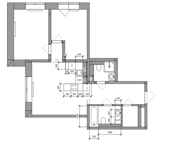 
  Продается 2-комн. квартира, 64.7 м², ЖК Стрижи Сити, блок-секции 8,9
. Фото 1.