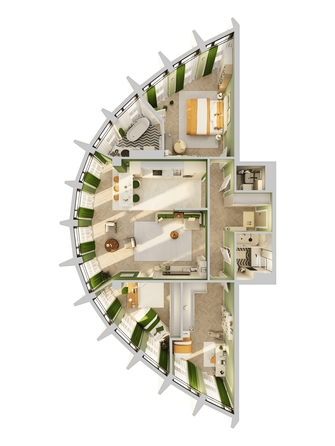 
  Продается 4-комн. квартира 128.9 м², в ЖК Звезды, дом 1. Фото 5.