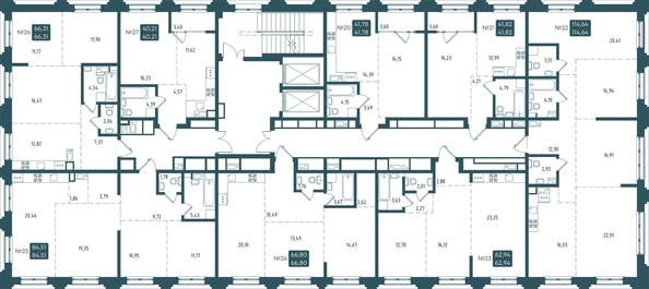 
  Продается 3-комн. квартира, 66.31 м², ЖК Бродский, 1-я очередь
. Фото 1.
