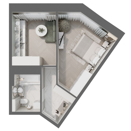 
  Продается 1-комн. квартира, 34.3 м², ЖК Квартал Стрижи, 3 очередь, дом 2
. Фото 1.