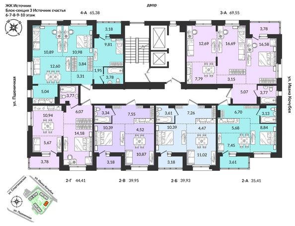 
  Продается 2-комн. квартира, 35.43 м², ЖК Источник, дом 3
. Фото 11.