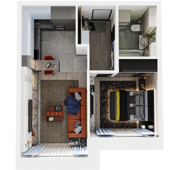 
  Продается 2-комн. квартира, 42 м², ЖК Квартал Стрижи, 3 очередь, дом 1
. Фото 1.