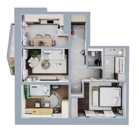 
  Продается 3-комн. квартира, 75.3 м², ЖК Квартал Стрижи, 3 очередь, дом 2
. Фото 1.