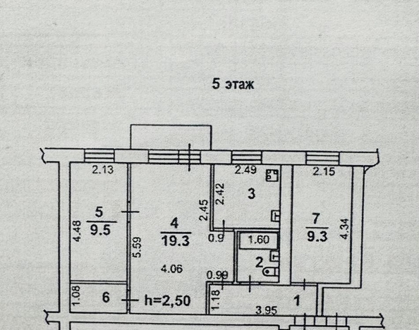 
  Продается 3-комн. квартира, 54 м², Просвещения ул, д. 36
. Фото 21.