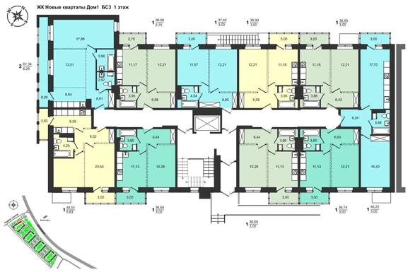 
  Продается 1-комн. квартира, 37.42 м², ЖК Новые кварталы, дом 1
. Фото 3.