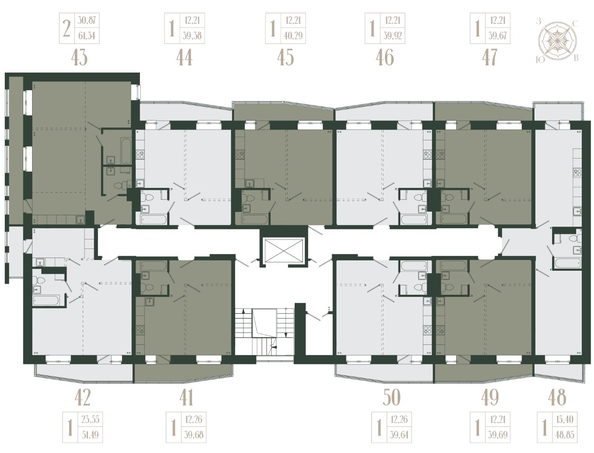 
  Продается 2-комн. квартира, 61.34 м², ЖК Новые кварталы, дом 1
. Фото 1.