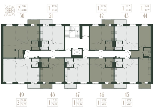 
  Продается 2-комн. квартира, 64 м², ЖК Новые кварталы, дом 2
. Фото 2.