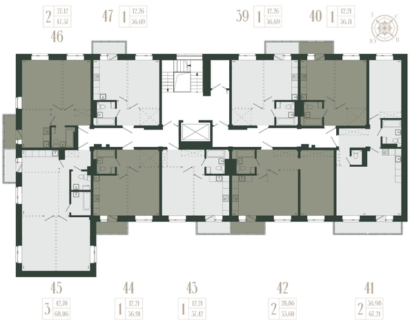 
  Продается 1-комн. квартира, 37.42 м², ЖК Новые кварталы, дом 2
. Фото 2.