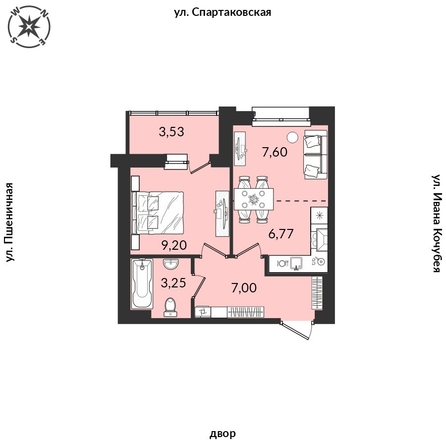 
  Продается 1-комн. квартира, 37.79 м², ЖК Источник, дом 5
. Фото 1.