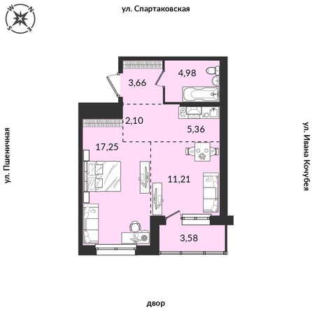 
  Продается 1-комн. квартира, 48.78 м², ЖК Источник, дом 5
. Фото 1.