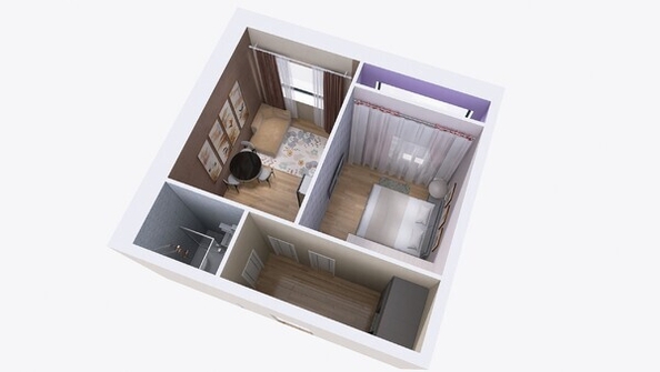 
  Продается 1-комн. квартира, 38.44 м², ЖК Юго-Западный, дом 17
. Фото 5.
