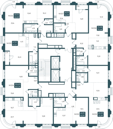 
  Продается 2-комн. квартира, 63.2 м², ЖК Бродский, 1-я очередь
. Фото 1.