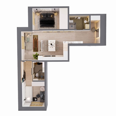 
  Продается 3-комн. квартира, 68.3 м², ЖК Стрижи Сити, блок-секции 8,9
. Фото 1.
