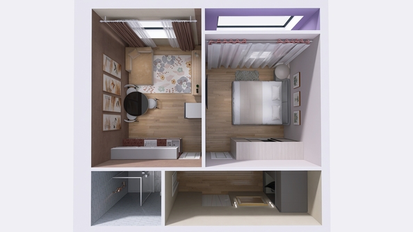 
  Продается 1-комн. квартира, 37.39 м², ЖК Юго-Западный, дом 17
. Фото 1.