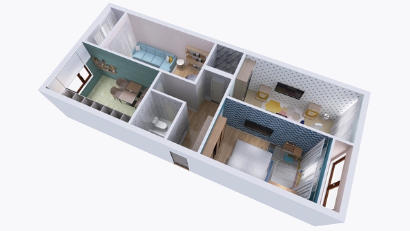 
  Продается 3-комн. квартира, 91.05 м², ЖК Юго-Западный, дом 17
. Фото 2.