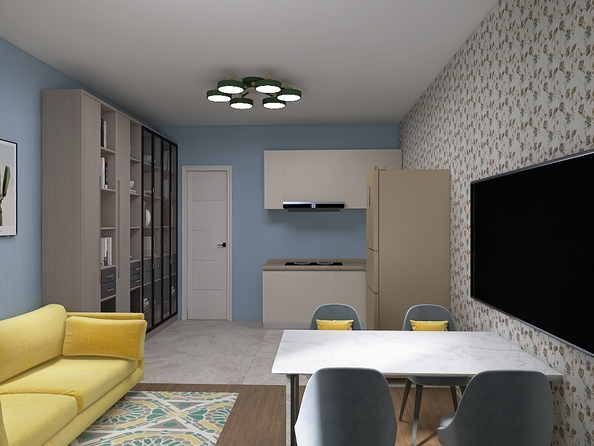 
  Продается 1-комн. квартира, 40.43 м², ЖК Юго-Западный, дом 17
. Фото 1.